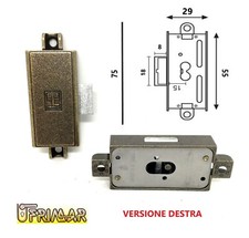 SERRATURA MOBILI ANTICHI ASTE ROTANTI MLM GOLDIN LEHMANN 137000151 ANTA DESTRA