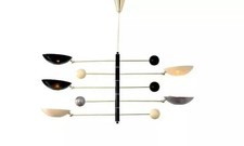Raw Brass Sputnik Pendant