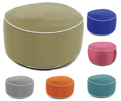 Russo tessuti pouf rotondo - tessuti,