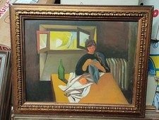 Quadro olio tavola - quadro, donna