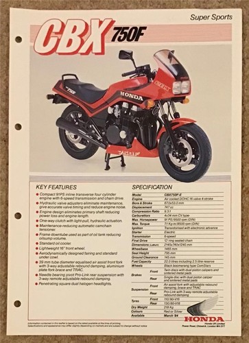 Honda cbx750f super - honda, sports