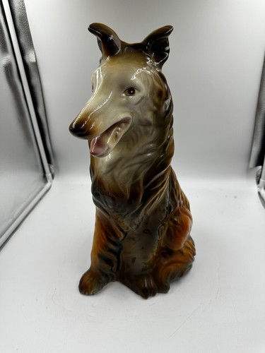 Figurina porcellana collie - figurina,