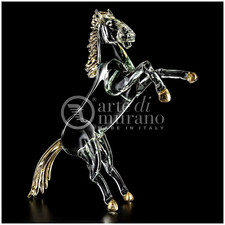 Cavallo Rampante in Vetro di