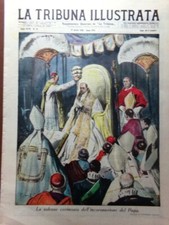 La Tribuna Illustrata 19 Marzo 1939 Papa Pio XII Pacelli Larkman D'Annunzio Voce
