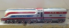 A.M.B.708 SANT FE TRENO TRENINO TRAIN METALLO LATTA CARCIA FUNZIONANTE m*
