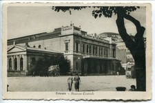Trieste - Stazione Centrale - Cartolina non viaggiata - animata