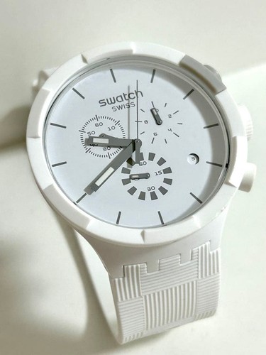 Swatch bianco scacchi - bianco,