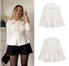 Cardigan donna Zara tinta