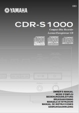 Yamaha CDR-S1000 - Lettore CD