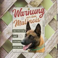 Cartello Malinois 15x21cm | Targhette per Cani Avviso | Pastore Belga 25S