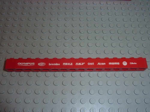 Lego brick with white - x,