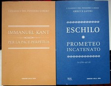Libro Eschilo e Immanuel Kant