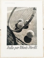 1940 PUBBLICITÀ PALLE PALLINE DA TENNIS PIRELLI Advertising