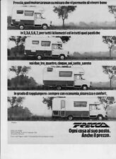 advertising Pubblicità brochure-MOTOCARAVAN FRECCIA -CARAVAN EPOCA-CAR VINTAGE