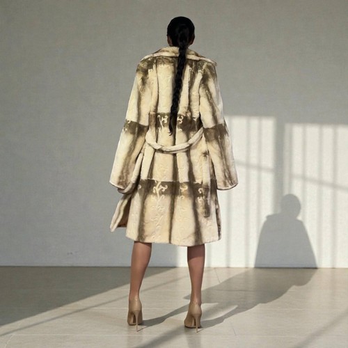 Cappotto vera pelliccia di - in,