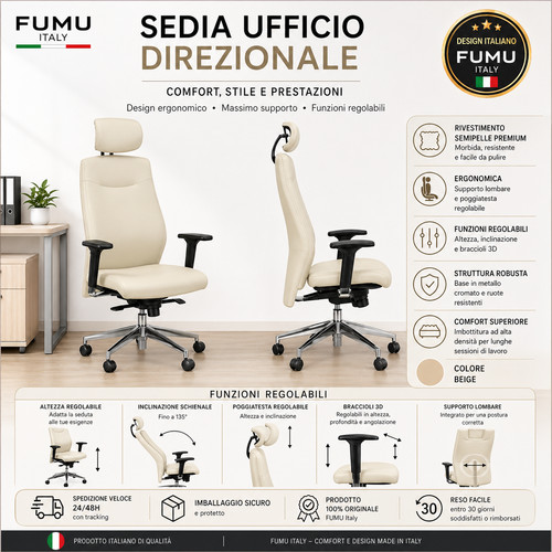Sedia direzionale ufficio - sedia,