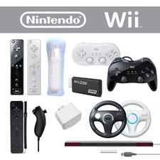 Nintendo Wii Accessori a Scelta Controller Gamepad Base Volante Sensore Cavi