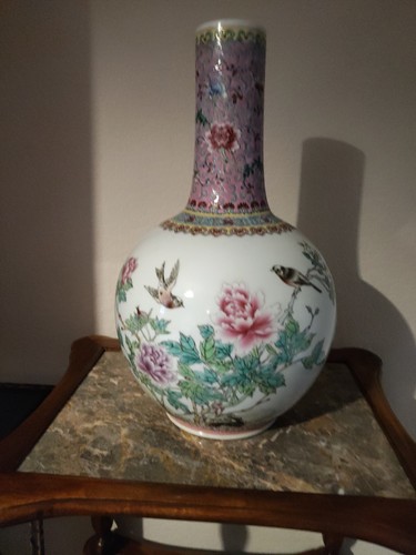 Grande vaso porcellana rosa