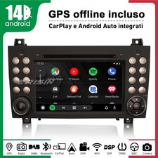 64GB Android 14 Autoradio CarPlay Navigatore Mercedes-Benz SLK Classe R171 W171