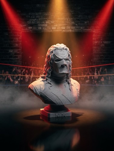 Wwe kane statue busto - kane,