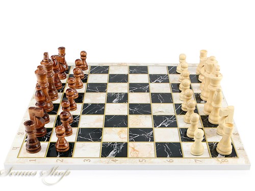 Gioco scacchi marmo - di,