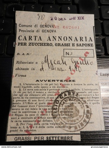 18998 carta annonaria - 18998),