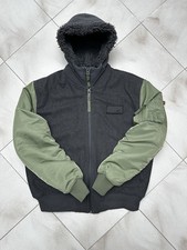 Alpha Industries Transform Bomber Green Grey Size XL 