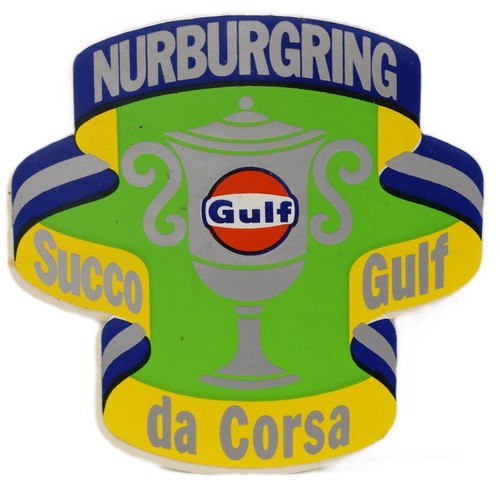 Adesivo gulf nurburgring olio - adesivo,