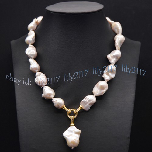 Collana con ciondolo perle - con,