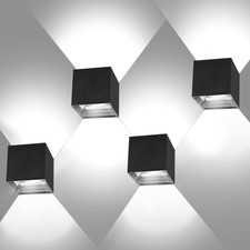 4 Pezzi LED Applique Da Parete