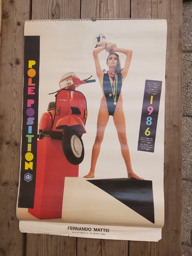 Piaggio vespa calendario 1986 - vespa,