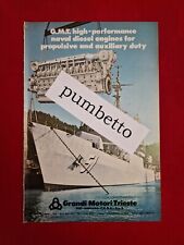 Advertising - Pubblicità ( 1982 ) : GRANDI MOTORI TRIESTE - FIAT ANSALDO