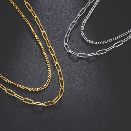 Collana doppio catena in - collana,