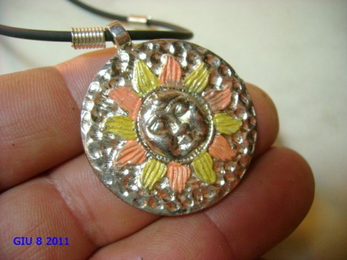 Ciondolo sole nichel free - ciondolo,