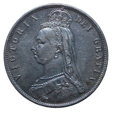 Mezza corona 1887 - Half crown - Londra - Vittoria - Regno Unito - BB+/BB-SPL