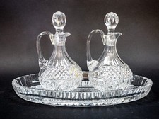Oliera e acetiera cristallo