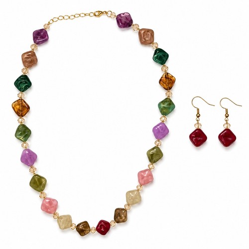 Set collana orecchini a - set,
