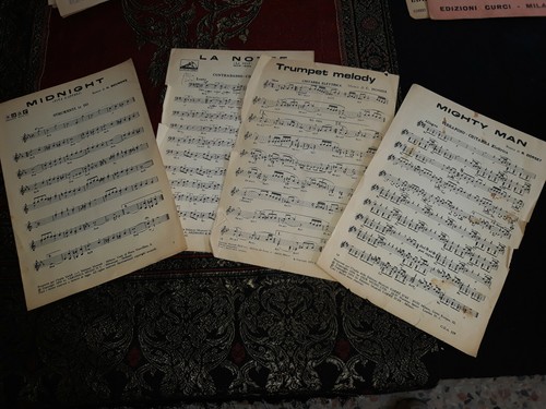Spartiti musicali sciorti - musicali, anni