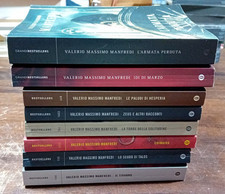 libro: lotto stock n 8 libri di Valerio Massimo Manfredi (Autore) MondadorI
