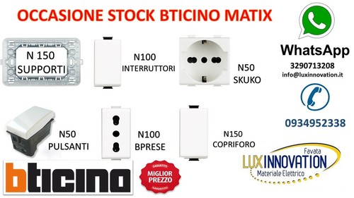 Stock bticino matix - stock, n100
