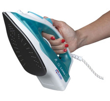 Ferro da stiro a vapore verticale TERMOZETA piastra in acciaio inox anticalcare