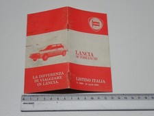 LANCIA AUTOBIANCHI LISTINO PREZZI A 112 ABARTH BETA RALLY BETA MONTECARLO 1984