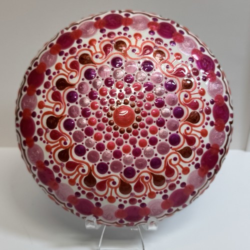 Mandala rosa rosso - mandala,