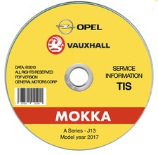 Opel Mokka, I serie J13 (2017-2019) manuale officina workshop manual