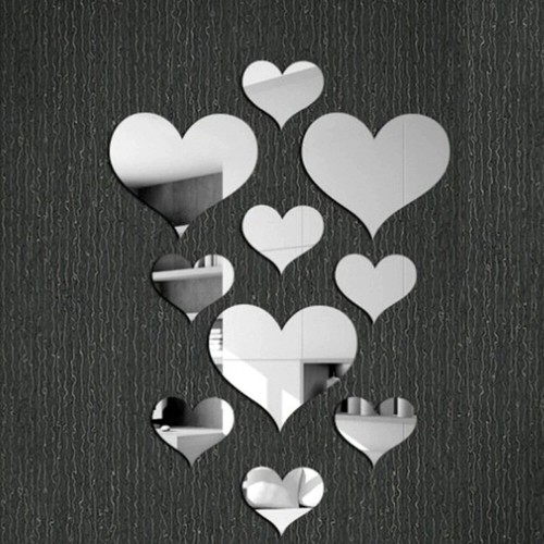 Adesivo specchio amore - 3d,