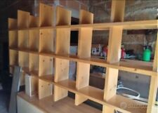 SCAFFALATURA IN LEGNO MOBILE IN LEGNO ARTIGIANALE Perfette Condizioni