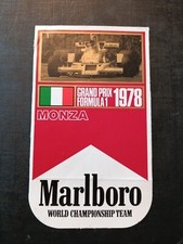 Adesivo Pubblicitario Vintage Marlboro Grand Prix 1978 Monza Rally Formula 1