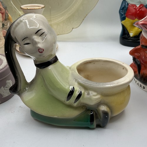 Vaso figura donna coda - , di
