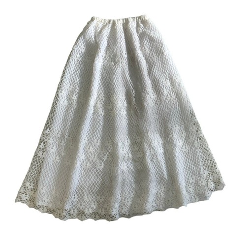 Gonna midi vintage - , bianca