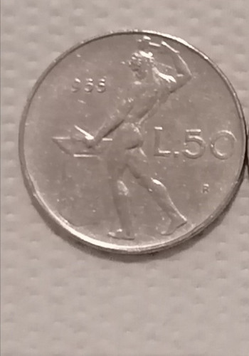 Moneta lire vulcano - 50,